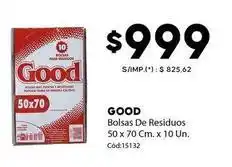 Diarco Good - bolsas de residuos 50 x 70 cm. x 10 un oferta