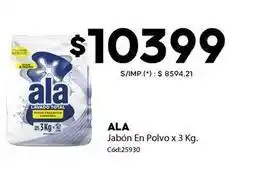 Diarco Ala - jabón en polvo x 3 kg oferta