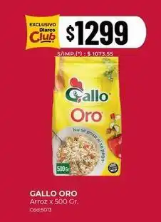 Diarco Gallo oro - arroz oferta
