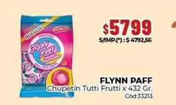 Diarco Flynn paff - chupetín tutti frutti x 432 gr. cód:33213 oferta