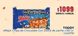 Diarco Toddy - alfajor chips de chocolate con dulce de leche x 60 gr. cód:23732 oferta
