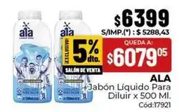 Diarco Ala - jabón líquido para diluir x 500 ml oferta
