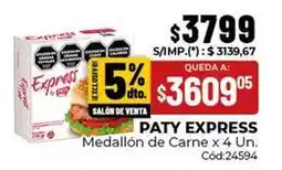Diarco Express - medallón de carne x 4 un. cód:24594 oferta