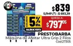Diarco Gillette - máquina de afeitar ultra grip 2 filos cód:27305 oferta