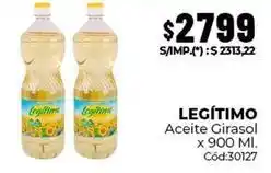 Diarco Legítimo - aceite girasol x 900 ml. cód:30127 oferta