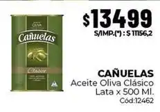 Diarco Cañuelas - aceite oliva clásico lata x 500 ml. cód:12462 oferta