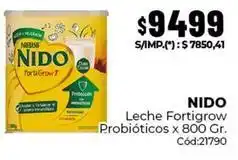 Diarco Nido - leche fortigrow probióticos x 800 gr. cód:21790 oferta