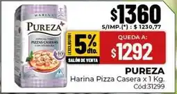 Diarco Pureza - harina pizza casera x 1 kg. cód:31299 oferta