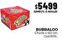 Diarco Bubbaloo - chicle x 60 un oferta