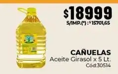 Diarco X$ - aceite girasol x 5 lt. c	ext{ó}d:30514 oferta
