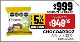 Diarco Chocoarroz - alfajor oferta