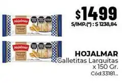 Diarco Hojalmar - galletitas larguitas x 150 gr. cód:33181 oferta