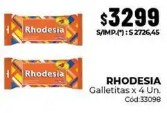 Diarco Rhodesia - galletitas x 4 un oferta