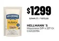 Diarco Hellmann's - mayonesa d/p x 237 gr. cód:22094 oferta