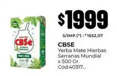 Diarco Cbse - yerba mate hierbas serranas mundial x 500 gr. cód:40317 oferta