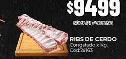 Diarco X$ - ribs de cerdo congelado x kg. cód:28163 oferta