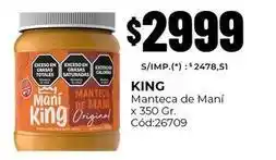 Diarco King - manteca de maní original cód:26709 oferta