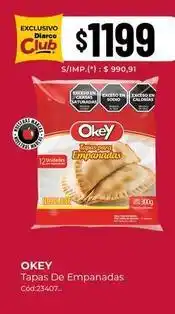 Diarco Okey - tapas de empanadas cód.23407 oferta