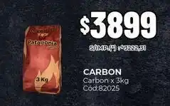Diarco Patagonia - carbon carbon x 3kg cód:82025 oferta