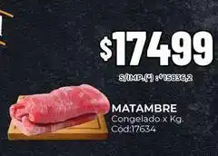 Diarco X$ - matambre congelado x kg. cód:17634 oferta
