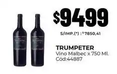 Diarco Trumpeter - vino malbec x 750 ml. cód:44887 oferta