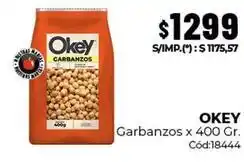 Diarco Okey - garbanzos x 400 gr oferta