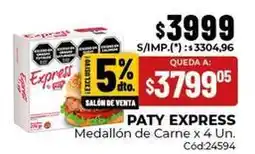 Diarco Express - medallón de carne x 4 un oferta