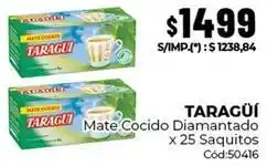 Diarco Taraguí - mate cocido diamantado x 25 saquitos cód:50416 oferta