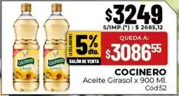 Diarco Cocinero - aceite girasol oferta