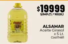 Diarco Alsamar - aceite girasol x 5 lt. cód:11481 oferta