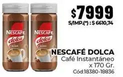 Diarco Nescafé - nescafé dolca café instantáneo x 170 gr. cód:18380-18836 oferta