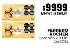 Diarco Ferrero rocher - bomb uevoacuten x 8 un oferta