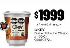 Diarco Okey - dulce de leche cl uevo sico c uevo d:30872 oferta