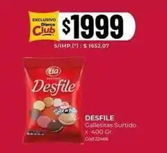 Diarco Lia - desfile galletitas surtido cód:22466 oferta