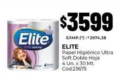 Diarco Elite - papel higi0991enico ultra soft doble hoja 4 un. x 30 mt. c0993d:23675 oferta