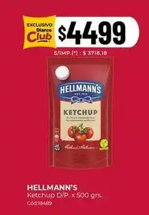 Diarco Hellmann's - ketchup d/p oferta