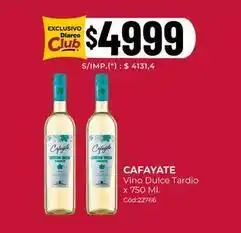 Diarco Cafayate - vino dulce tardio x 750 ml. cód:22766 oferta