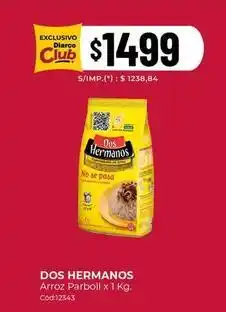 Diarco Dos hermanos - arroz parboil oferta
