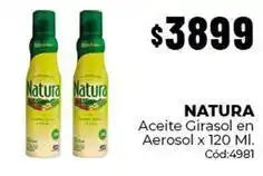 Diarco Natura - aceite girasol en aerosol x 120 ml. cód:4981 oferta