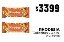 Diarco Rhodesia - galletitas x 4 un. cód:33098 oferta