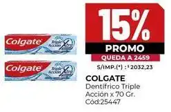 Diarco Colgate - dentífrico triple acción x 70 gr. cód:25447 oferta