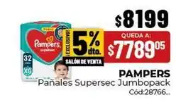 Diarco Pampers - pañales supersec jumbopack oferta