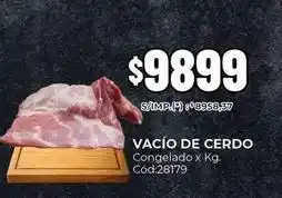 Diarco X$ - vacío de cerdo congelado x kg. cód:28179 oferta