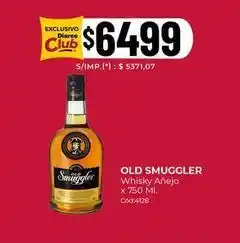 Diarco Old smuggler - old smuggler whisky añejo x 750 ml. cód:4128 oferta