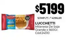 Diarco Lucchetti - milanesa de soja grande x 560gr. cód:24310 oferta