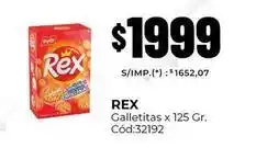 Diarco Rex - galletitas x 125 gr. cód:32192 oferta