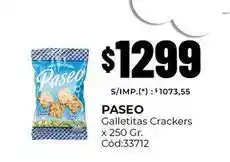 Diarco Paseo - galletitas crackers x 250 gr. cód:33712 oferta