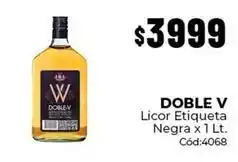 Diarco Doble v - licor etiqueta negra x 1 lt. cód:4068 oferta