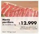 Disco X$ - manta parrillera de novillito oferta