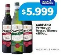 Supermayorista Vital Carpano - vermouth rosso / blanco oferta